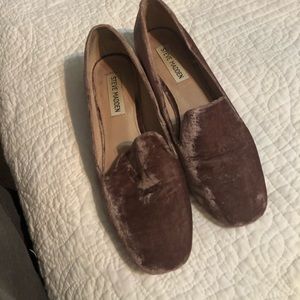 Steve Madden size 7 blush velvet shoes
